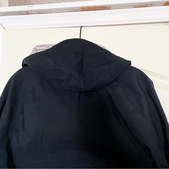 Pierrepont Hicks Jacket Unisex Track Parka Longline Cotton Nylon Black S EUC - Picture 8 of 9